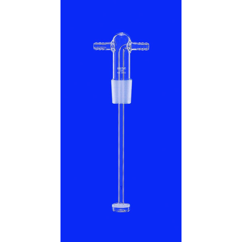 TETE POUR FLACON LAVEUR DE GAZ AVEC PLAQUE FRITTEE POROSITE 1