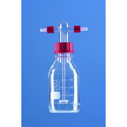 FLACON LAVEUR POUR GAZ SELON DRECHSEL EN VERRE DURAN 500 ML SANS DIFFUSEUR