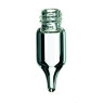 FLACON EN VERRE 1,1 ML COL ETROIT A VIS DN8 A FOND POINTU PAR 1000