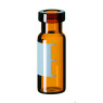 FLACON EN VERRE 2,0 ML A SERTIR DN11, AVEC ZONE DE MARQUAGE, PAR 1000