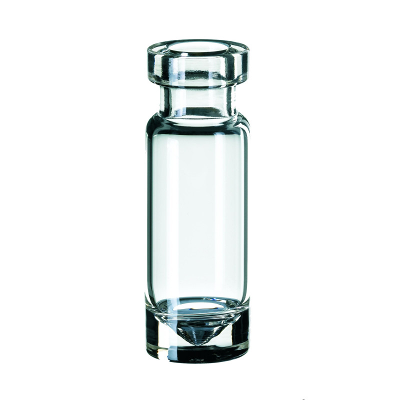 MICRO-FLACON EN VERRE A FOND CONIQUE, 1,1 ML A SERTIR DN11 PAR 1000