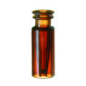 MICRO-FLACON EN PMP BRUN A CLIPSER DN11, AVEC INSERT EN VERRE CONIQUE INCORPORE 0,2 ML PAR 1000
