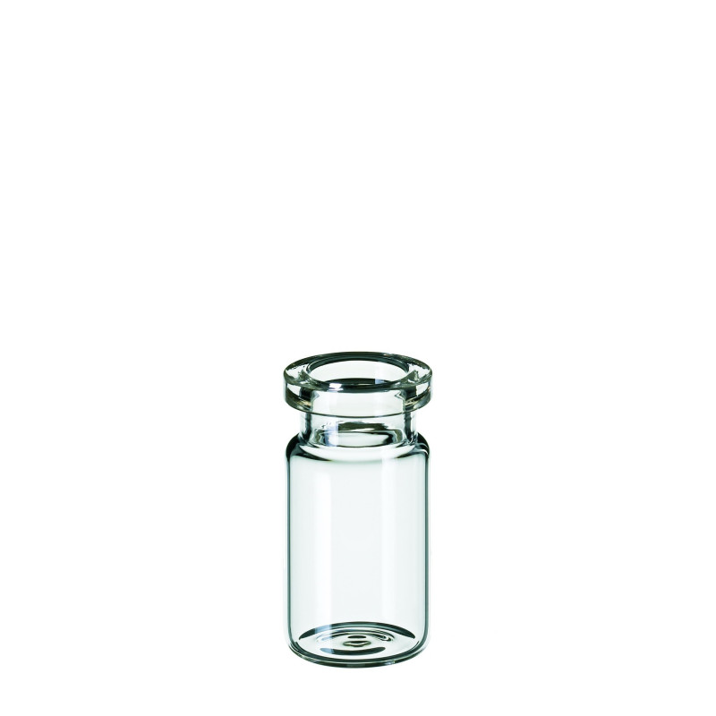 FLACON EN VERRE COL A SERTIR DN20 FOND ARRONDI 5 ML 22 X 38,2 MM, POUR ESPACE DE TETE PAR 1000
