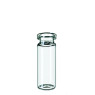 FLACON EN VERRE BRUN COL A SERTIR DN20 FOND ARRONDI 10 ML 22,5 X 46 MM, POUR ESPACE DE TETE PAR 1000