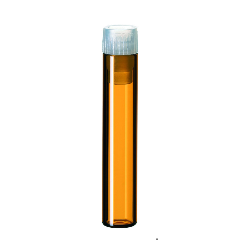FLACON EN VERRE A COL LISSE 1 ML, 8,2 X 40 MM, AVEC CAPUCHON PAR 1000