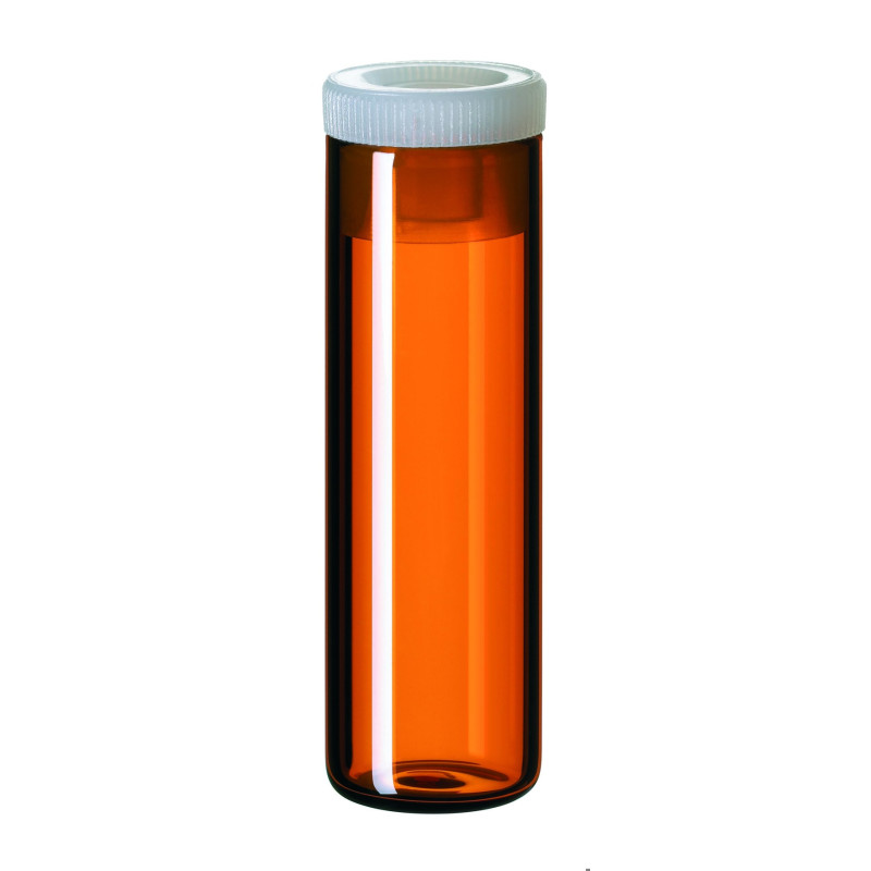 FLACON EN VERRE A COL LISSE 4 ML, 14,7 X 45 MM, AVEC CAPUCHON PAR 1000