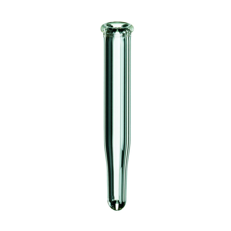 INSERT EN VERRE 0,1 ML POINTU, 4 X 27,5 MM POUR FLACON 2,0 ML A VIS DN8 PAR 1000