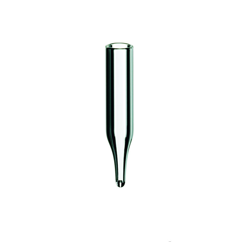 INSERT EN VERRE 0,3 ML A FOND POINTU, 6 X 31 MM POUR FLACON 2,0 ML DN9/DN10/DN11 PAR 1000