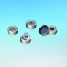 CAPSULE MAGNETIQUE DOREE A SERTIR DN20 AVEC SEPTUM, POUR ESPACE DE TETE PAR 1000