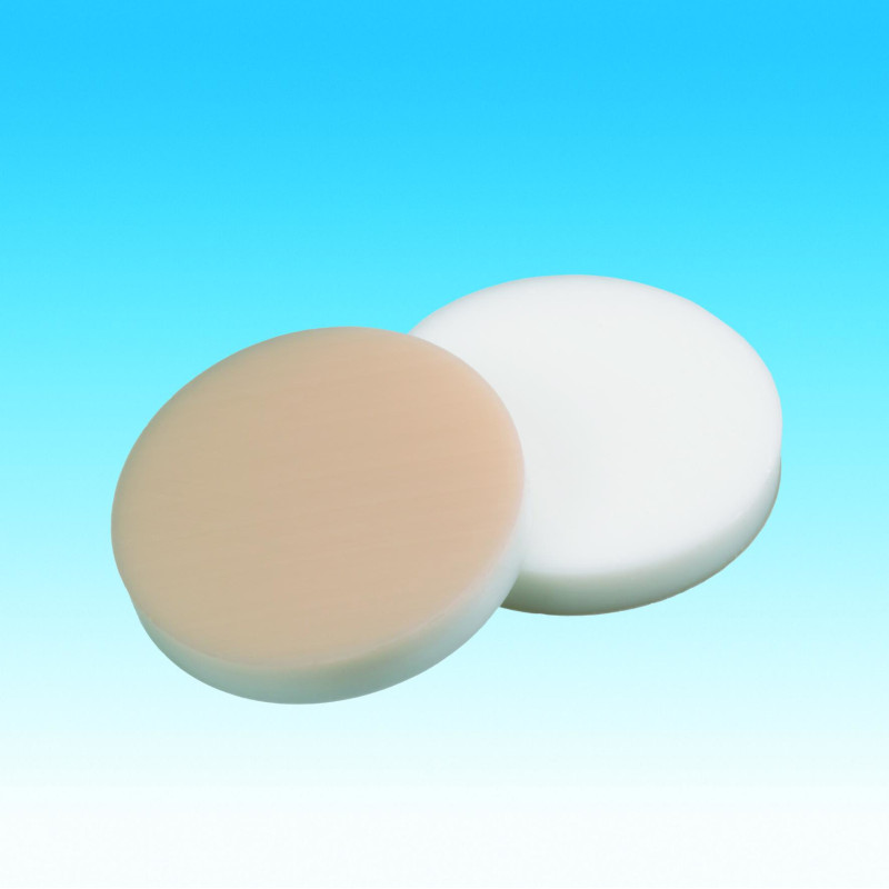SEPTUM EN SILICONE BLANC/PTFE BEIGE, DIAMETRE 20 MM PAR 1000