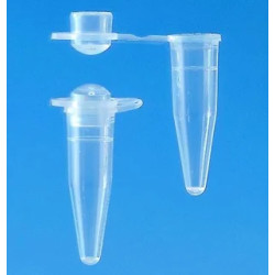 MICROTUBE PCR TRANSPARENT BRAND AVEC CAPUCHON BOMBE 0,2 ML PAR 1000