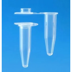 MICROTUBE PCR VERT BRAND AVEC CAPUCHON PLAT 0,2 ML PAR 1000