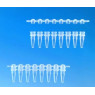 BARRETTE DE 8 MICROTUBES PCR JAUNE BRAND 0,2 ML SANS CAPUCHON PAR 125