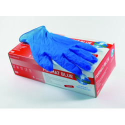 GANTS NITRILE BLEU, NON POUDRE FORMAT BLUE PAR 100