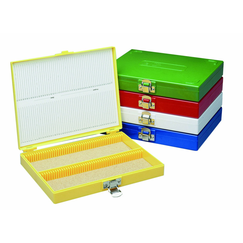 BOITE EN PLASTIQUE POUR LAMES DE MICROSCOPE