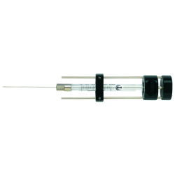 MICROSERINGUE SGE AVEC ADAPTATEUR DE REPETABILITE 1BR-7-RAX VOLUME 1 MICROLITRES AIGUILLE CONIQUE