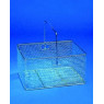 PANIER EN FIL INOX AVEC POIGNEE 300 x 400 x 200 mm
