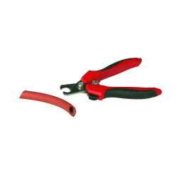 CISEAUX COUPE TUYAU EN INOX, POIGNEES PLASTIQUE, LONGUEUR 125 mm