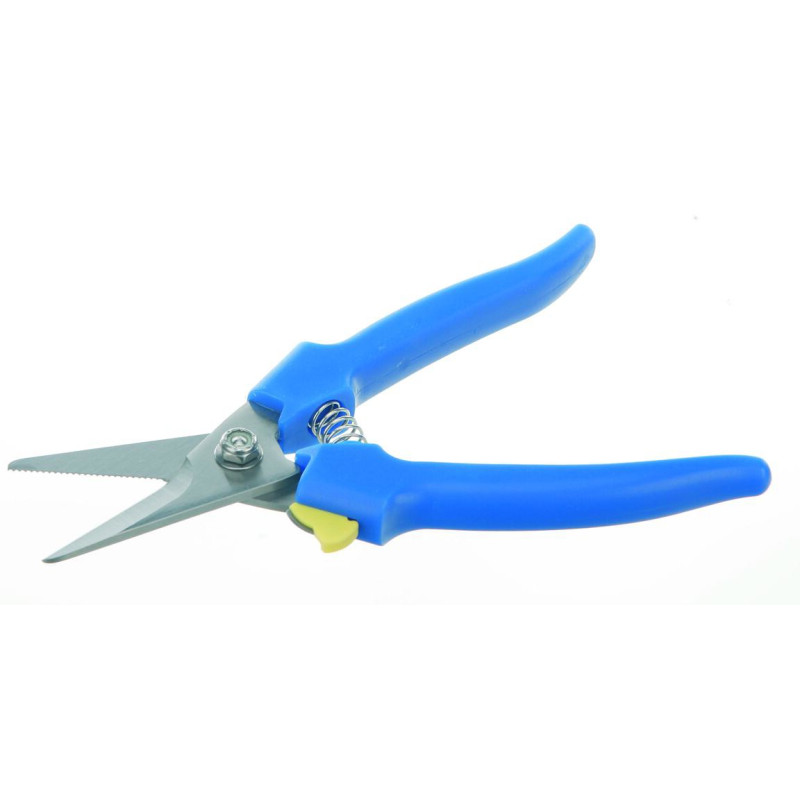 SECATEUR UNIVERSEL EN INOX, POIGNEES PLASTIQUE, LONGUEUR 190 mm