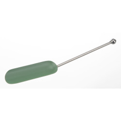 PELLE EN INOX REVETU PTFE FOND ROND AVEC POIGNEE A BOUTON LONGUEUR 235 mm