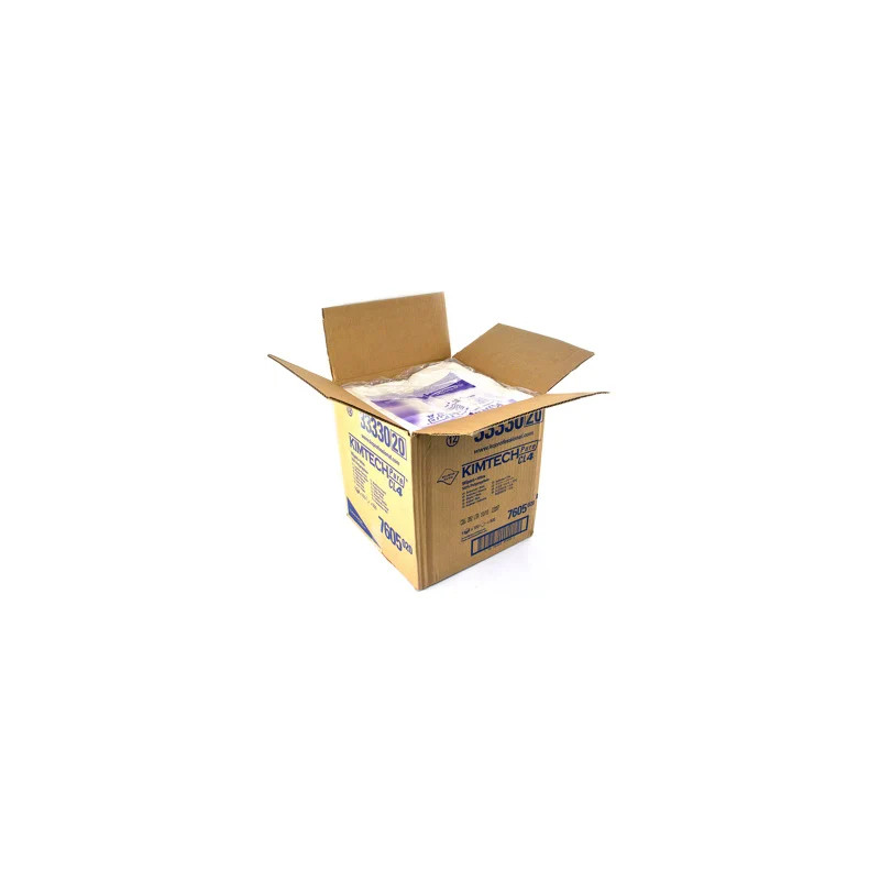ESSUYEUR KIMTECH PURE BLANC 300 X 300 mm PAR CARTON DE 5 BOITES DE 100