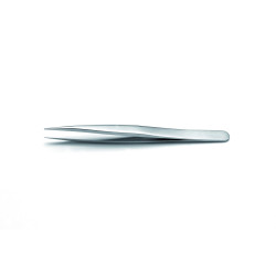 PINCE BRUCELLE EN ACIER INOX TYPE DUMONT, FORME DROITE FINE, LONGUEUR 120 mm