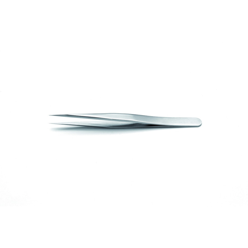 PINCE BRUCELLE EN ACIER INOX TYPE DUMONT, FORME DROITE EXTRA-FINE, LONGUEUR 110 mm