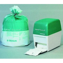 PAPIER ABSORBANT CELLULOSE EN FEUILLE DE 40 X 50 mm ROULEAU DE 1000