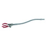 PINCE POUR STATIF, 3 DOIGTS REVETUS SILICONE AVEC TIGE FLEXIBLE