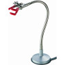 PINCE POUR STATIF, TIGE FLEXIBLE AVEC SOCLE CIRCULAIRE, MACHOIRES 3 DOIGTS