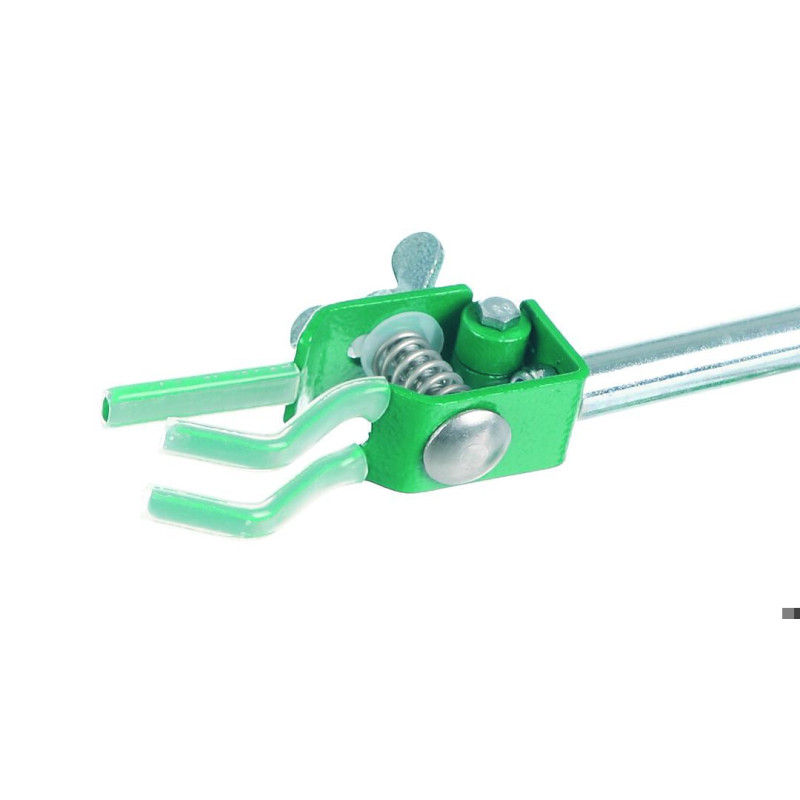 PINCE POUR STATIF EN FONTE LAQUEE, 3 DOIGTS PLAGE DE SERRAGE 0 - 20 mm