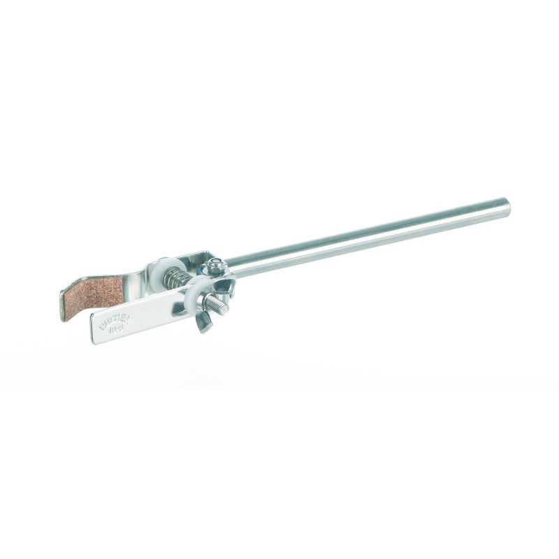 PINCE POUR STATIF EN ACIER INOX, MACHOIRES DROITE/ANGULAIRE REVETUES LIEGE,