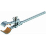 PINCE POUR STATIF EN ZINC, MACHOIRES RONDES REVETUES LIEGE