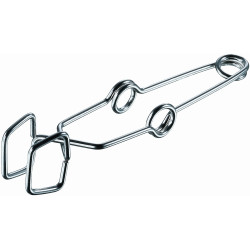 PINCE EN ACIER INOXYDABLE POUR TUBE A ESSAI, DIAMETRE MAX. 30 mm