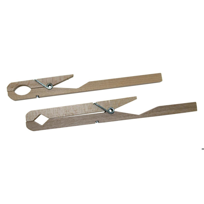 PINCE EN BOIS POUR TUBE A ESSAI
