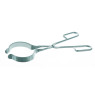 PINCE EN ACIER INOX POUR BECHER, MACHOIRES RONDES REVETEMENT CERAMIQUE, PLAGE DE SERRAGE 60-100 mm