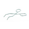 PINCE EN INOX POUR CREUSET, MACHOIRES COURBEES, LONGUEUR 250 mm