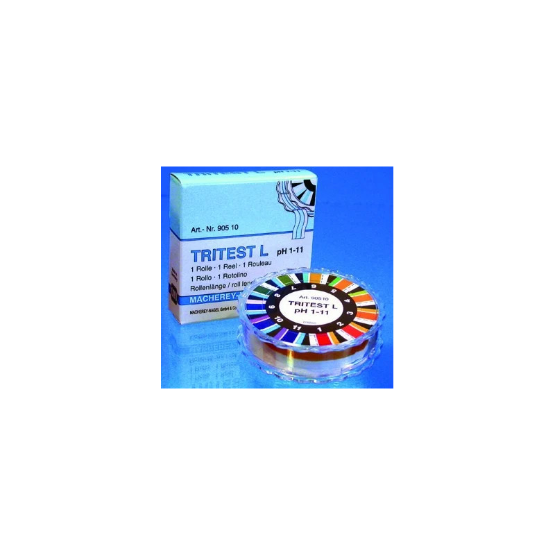 RECHARGE PAPIER INDICATEUR DE PH TRITEST PH 1-11 ROULEAU DE 5 M PAR 3