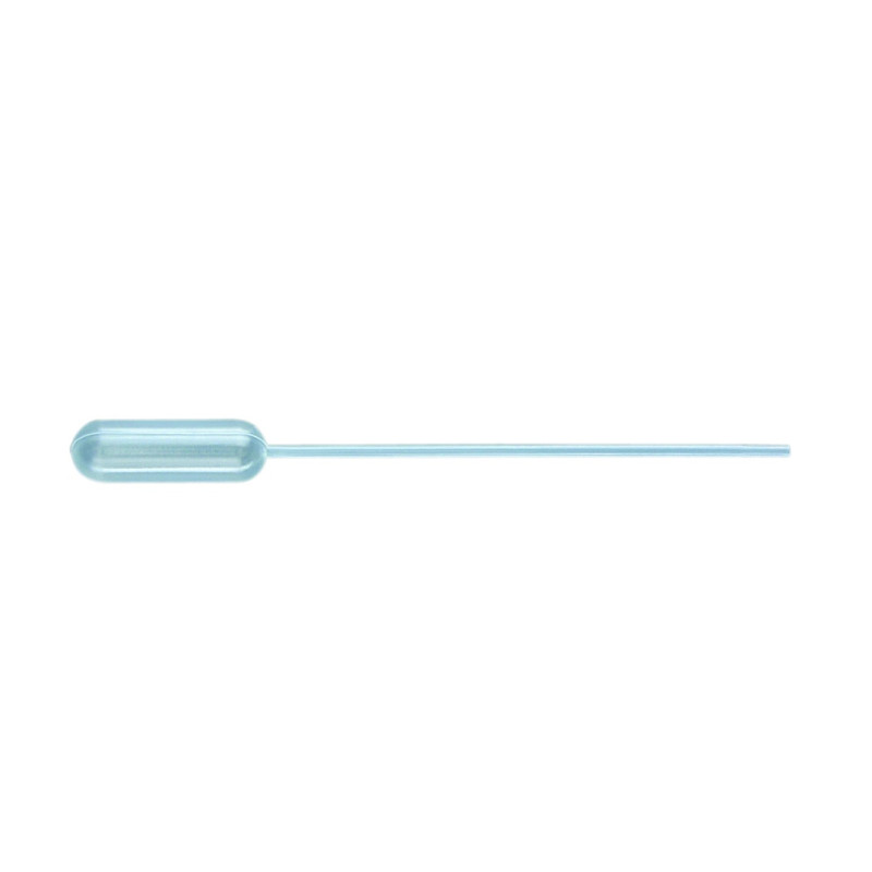 PIPETTE PASTEUR EN POLYETHYLENE 3 ML STERILE, MACRO AVEC GRADUATIONS, LONGUEUR 150 mm PAR 500