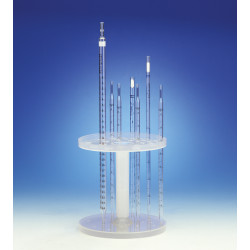 PORTOIR DE PIPETTES VERTICAL EN POLYPROPYLENE, 28 EMPLACEMENTS