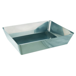 PLATEAU RECTANGULAIRE EN INOX 400 x 270 x 80 mm