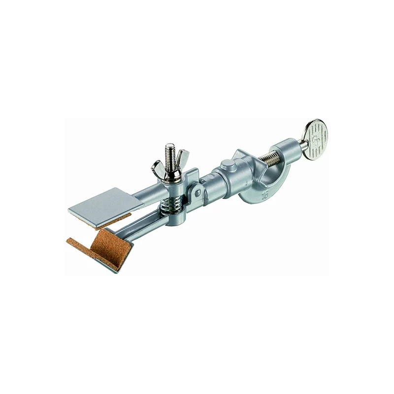 PINCE POUR STATIF AVEC NOIX EN ZINC, MACHOIRES DROITE/ANGULAIRE, PLAGE DE SERRAGE 26 - 60 mm
