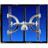PINCE POUR 2 BURETTES, TIGE 8 - 14 mm