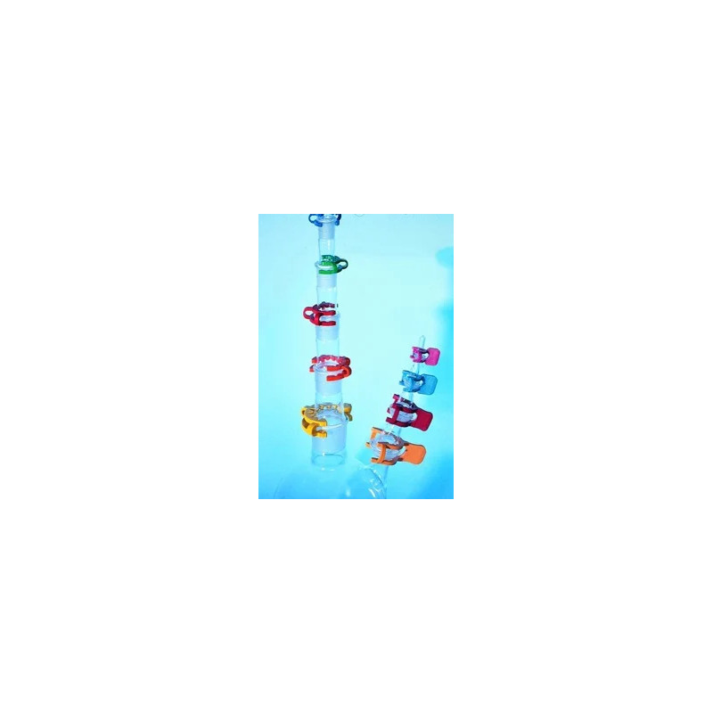 JOINT CLIP POUR RODAGE CONIQUE EN POM ORANGE TAILLE 34 PAR 10