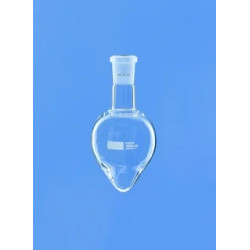 BALLON EN VERRE DURAN FORME POIRE 10 ml RODAGE 14/23