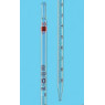 PIPETTE GRADUEE EN VERRE CLASSE B SILBERBRAND, TYPE 3 ECOULEMENT TOTAL ZERO EN HAUT, GRADUATIONS BRUNES, 2 ml / DIVISION 0,02 ml