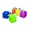 PORTOIR MODULABLE FORME CUBIQUE EN POLYPROPYLENE POUR TUBES, EMBOITABLE