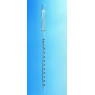 PIPETTE GRADUEE EN VERRE AVEC PISTON INCORPORE, CLASSE A, GRADUATIONS BRUNES, 5 ml / DIVISION 0,05 ml
