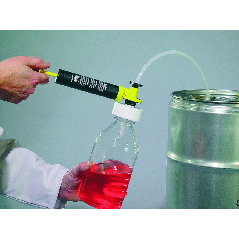 PRELEVEUR MANUEL DE LIQUIDE MINISAMPLER AVEC POMPE A VIDE MANUELLE, AVEC FLACONS ET ACCESSOIRES