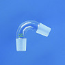 ALLONGE COUDEE 75° EN VERRE BOROSILICATE